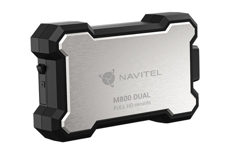 NAVITEL M800 DUAL avto moto kamera, Full HD, SONY senzor, G-senzor, GPS, WiFi, aplikacija, darilni bon, za motor / ATV / motorne sani, 2x kamera, IP67