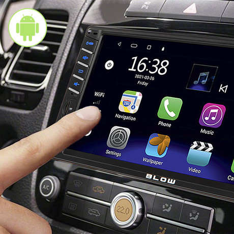 Avtoradio BLOW AVH9920 78-306, MP5 / 2DIN / barvni LCD 7" Touch / FM Radio, RDS / GPS / ANDROID / WIFI / MIRROR