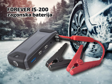 EOL - FOREVER Zagonska baterija JS-200 Jump Starter, 12.000 mAh