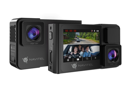 Avto kamera NAVITEL RS2 DUO, 2v1 prednja in notranja, 2" zaslon, Night Vision, SONY senzor, magnetni nosilec, 136° snemalni kot, G-senzor, aplikacija