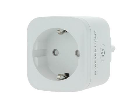 EOL - FOREVER FLSP16A pametna WiFi električna vtičnica, 3840W, 16A, brezplačna aplikacija, Android + iOS, bela