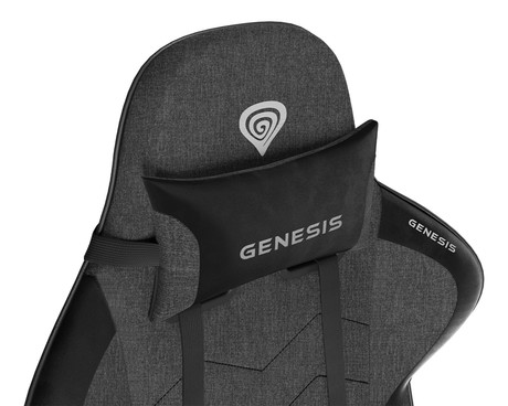 GENESIS NITRO 550 G2 gaming / pisarniški stol, ergonomski, nastavljiva višina / naklon, zibanje, 2x blazina, kolesa CareGLide™, siv