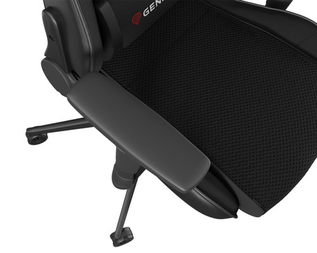 GENESIS NITRO 440 G2 Mesh gaming / pisarniški stol, ergonomski, nastavljiva višina / naklon, zibanje, 2x blazina, kolesa CareGLide™, tkanina SensiMesh™, črn