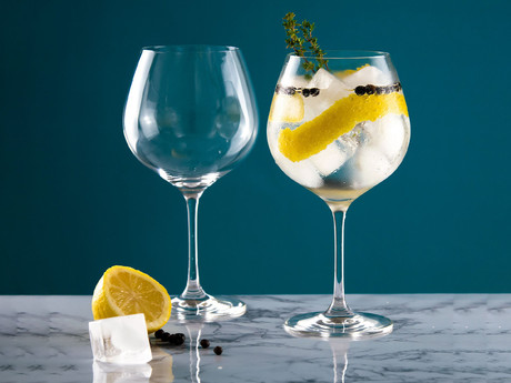 ALPINA komplet kozarcev za gin tonic, koktajl in pijače, 4 kos, 730ml, 210x82x82mm, visokokakovostno steklo, izdelano v EU