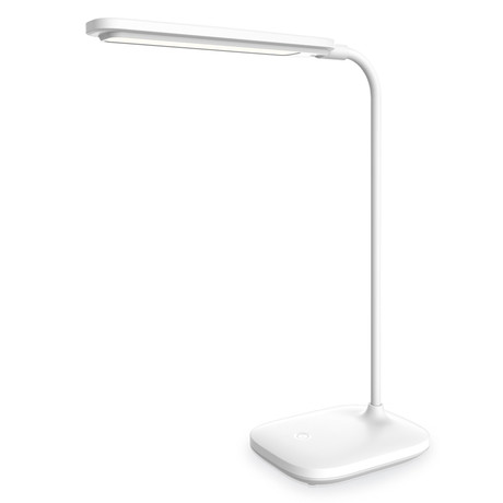 PDL6728 namizna LED svetilka, 2v1, nastavljiva svetlost, nočna svetilka, baterija, nastavljiv vrat, bela