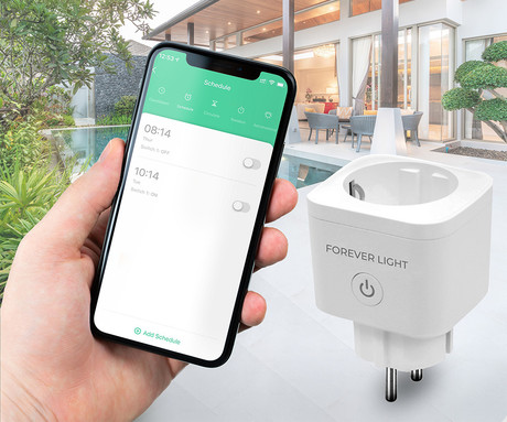 EOL - FOREVER FLSP16A pametna WiFi električna vtičnica, 3840W, 16A, brezplačna aplikacija, Android + iOS, bela