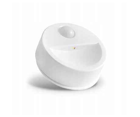 FLC-01 LED svetilka, PIR senzor gibanja, nočna, garderobna, 50 LM, 4000K, baterijsko delovanje, 4,5V, ABS, bela