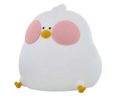 CHICKEN nočna LED svetilka, ambientalna, brezžična, 3 načini svetenja, RGB način, časovnik, polnilna baterija, silikon, USB Type-C, + kabel
