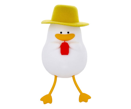 DUCK nočna LED svetilka, ambientalna, brezžična, 2 načina svetenja, časovnik, polnilna baterija, silikon, USB Type-C, + kabel