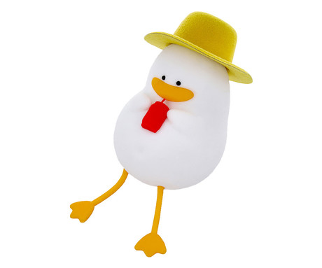 DUCK nočna LED svetilka, ambientalna, brezžična, 2 načina svetenja, časovnik, polnilna baterija, silikon, USB Type-C, + kabel