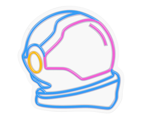 FOREVER Astronaut NEON LED luč, dekorativna, prilagodljiva svetlost, napajanje na USB, stikalo za vklop / izklop, 400x375mm, modra, roza, oranžna