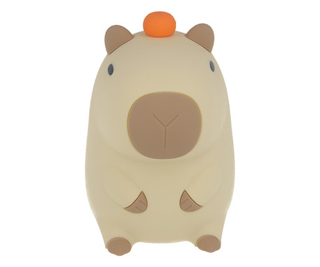 FOREVER CAPYBARA nočna LED svetilka, ambientalna, brezžična, 2 načina svetenja, časovnik, polnilna baterija, silikon, USB Type-C, + kabel