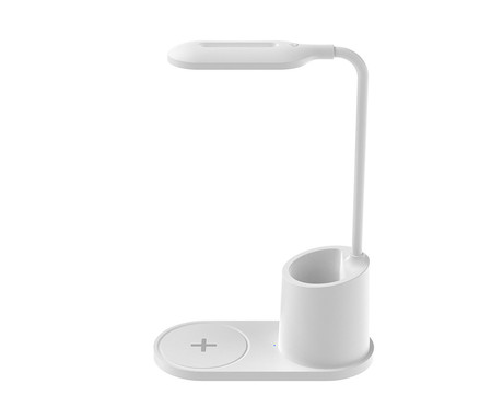 PDL1930 namizna LED svetilka, upogljiva, 530 lumnov, 3 načini svetenja, brezžični polnilec, vgrajeno stojalo, USB Type-C, 150cm kabel, IP20, bela