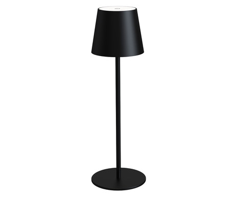 PLATINET PTL44B brezžična namizna LED svetilka, do 400 lumnov, nastavljiva svetlost, nastavljiva barvna temperatura, 4000mAh polnilna baterija, IP44 odpornost, USB Type-C, 37x12cm, kovina, črna