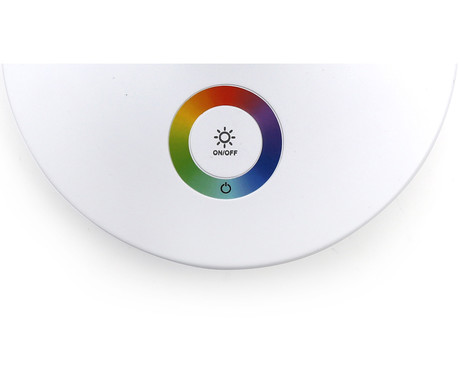 PDL400RGB namizna LED svetilka, do 500 lumnov, nastavljiva svetlost, nastavljiva barvna temperatura, nastavljiv kot naklona, + RGB luč, USB Type-C, bela