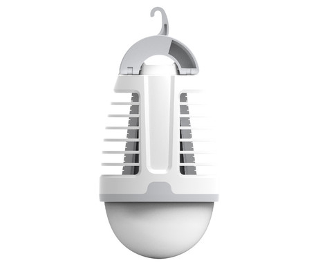 PLATINET PMKL70 2v1 svetilka proti mrčesu / insektom, 5W, LED svetilka, polnilna baterija, visoka učinkovitost, trpežna izdelava, tiho delovanje, belo-siva