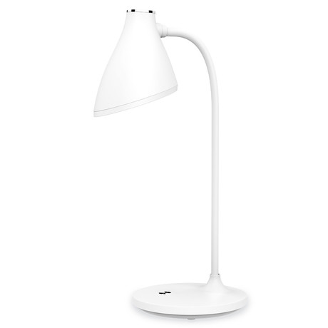 PDL6730 namizna LED svetilka, 2v1, nastavljiva svetlost, nočna svetilka, baterija, nastavljiv vrat, retro / vintage, bela