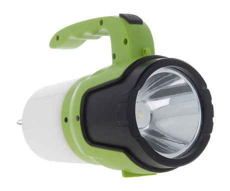CAMPING večfunkcijska ročna LED svetilka, 450 lumnov, 3 načini svetenja, 1200mAh polnilna baterija, IP55 vodoodpornost, microUSB, ročaj, obešalo