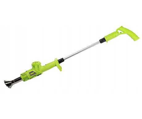 KINZO Garden 3v1 električni gorilnik za uničevanje plevela, 2000W, 550L/min, do 360°C, 100cm kabel, priloženi nastavki, 106x16x9cm, zelen
