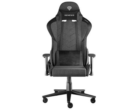 GENESIS NITRO 550 G2 gaming / pisarniški stol, ergonomski, nastavljiva višina / naklon, zibanje, 2x blazina, kolesa CareGLide™, siv