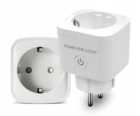 EOL - FOREVER FLSP16A pametna WiFi električna vtičnica, 3840W, 16A, brezplačna aplikacija, Android + iOS, bela