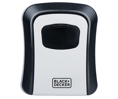 Black + Decker sef za ključe s ključavnico, 4 številke, trpežna izdelava, kovina, 12x9x4cm