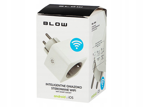 BLOW pametna WiFi električna vtičnica, 3600W, 16A, aplikacija, Android + iOS, bela