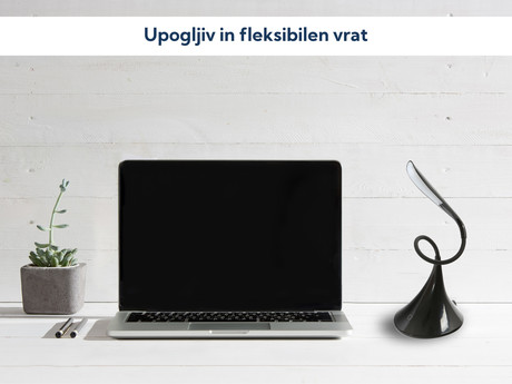EOL - PLATINET PDL04 namizna LED svetilka na dotik, upogljiva, črna