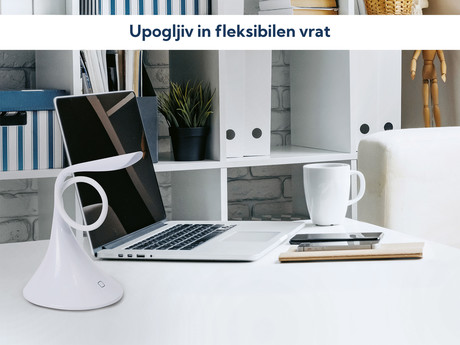 EOL - PLATINET PDL04 namizna LED svetilka na dotik, upogljiva, bela