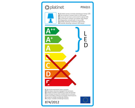 EOL - PLATINET PDLQ11 namizna LED svetilka na dotik, RGB osvetlitev, upogljiva, bela