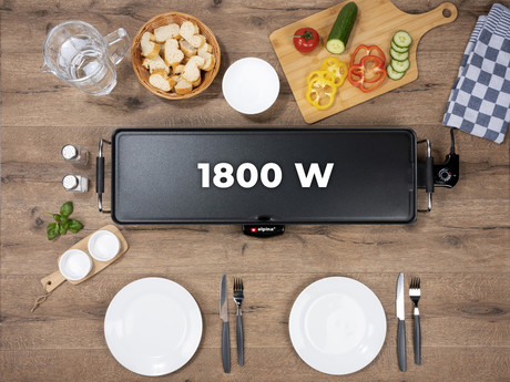 ALPINA Teppanyaki GRILL električna žar plošča, 1800W, 70x23cm