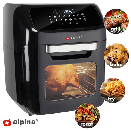 ALPINA Cvrtnik/Friteza - cvrtje in pečenje brez olja, 80% manj maščob, 12L, moč 1800W, digital