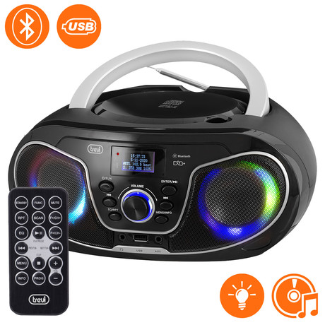 TREVI CMP 588, Boombox, CD/USB/Radio DAB/DAB+/FM, RDS, LED, daljinec, črn