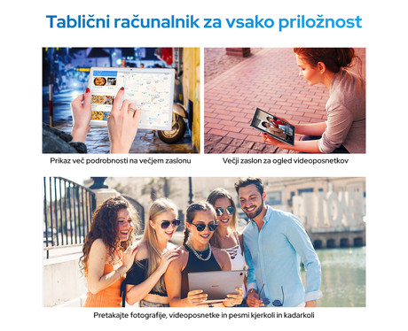 EOL - Tablični računalnik 10.1'' BlackView Tab 8, 4G-LTE, Octa-Core, 4GB/64GB/MicroSD, IPS FHD+ 1920x1200, Android 10, GPS, USB Type-C, Zlate barve (Gold)