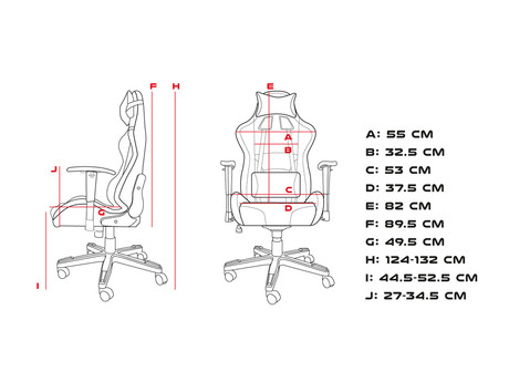 GENESIS gaming stol TRIT 600 RGB, ergonomski, RGB LED osvetlitev, popolnoma nastavljiv