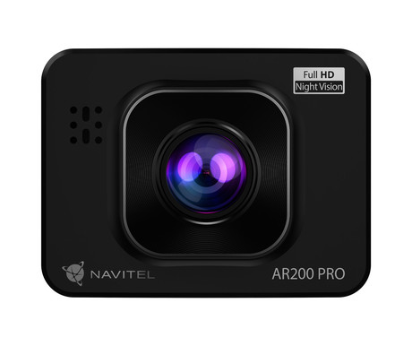 NAVITEL AR200 PRO avto kamera, Full HD, Night Vision, G-senzor, aplikacija, 2" zaslon, 140° snemalni kot, darilni bon, črna