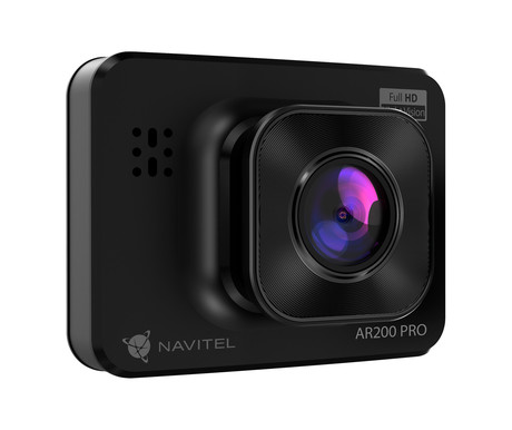 NAVITEL AR200 PRO avto kamera, Full HD, Night Vision, G-senzor, aplikacija, 2" zaslon, 140° snemalni kot, darilni bon, črna