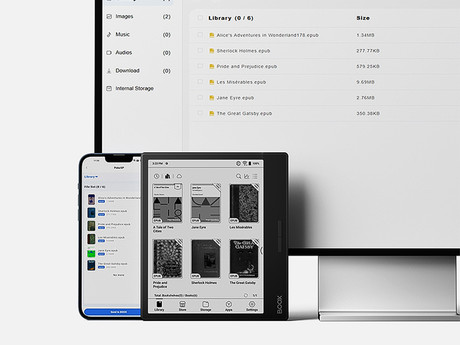 BOOX Page e-bralnik / tablični računalnik, 7", Android, 3GB+32GB, Wi-Fi, Bluetooth 5.0, gumbi za obračanje strani, USB Type-C, microSD, črn