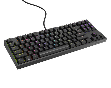 GENESIS THOR 404 TKL gaming tipkovnica, mehanska, RGB LED osvetlitev, tehnologija Hot-Swap, funkcija N-Key Rollover, programska oprema, vgrajen pomnilnik, F1-F12, črna