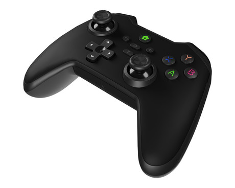 GENESIS MANGAN 400 brezžični igralni plošček / gamepad, 19 gumbov, vibriranje, Bluetooth, LED, Windows / Android / iOS / Nintendo, baterija, + prednja plošča, + torbica, črn (Onyx Black)