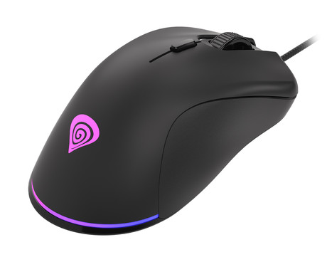 GENESIS KRYPTON 200 gaming miška, 6400DPI, RGB LED osvetlitev, 6 gumbov, spomin, programska oprema, Plug & Play, črna