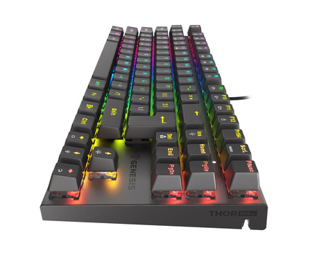 GENESIS THOR 303 TKL gaming tipkovnica, mehanska, RGB LED osvetlitev, Anti-Ghosting, F1 - F12, aplikacija, črna