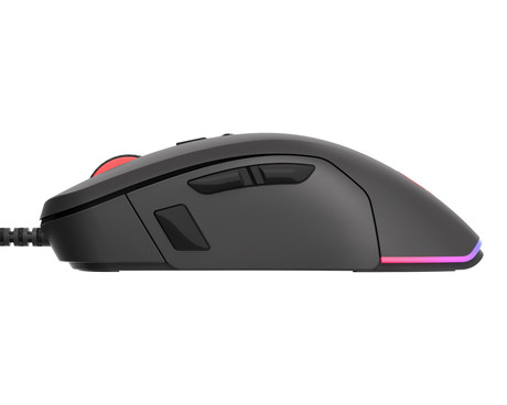 GENESIS Xenon 770 gaming optična miška, 10200DPI, RGB LED osvetlitev, 14 tipk, 2v1, zamenljiva plošča, vgrajen spomin, programska oprema, črna