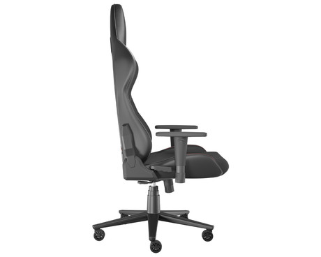 GENESIS NITRO 550 G2 gaming / pisarniški stol, ergonomski, nastavljiva višina / naklon, zibanje, 2x blazina, kolesa CareGLide™, črn