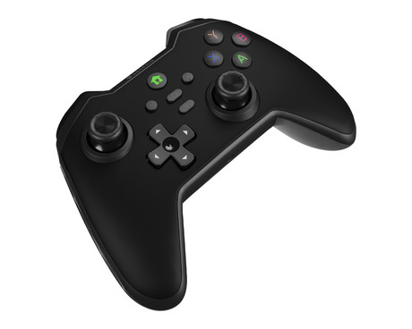 GENESIS MANGAN 400 brezžični igralni plošček / gamepad, 19 gumbov, vibriranje, Bluetooth, LED, Windows / Android / iOS / Nintendo, baterija, + prednja plošča, + torbica, črn (Onyx Black)