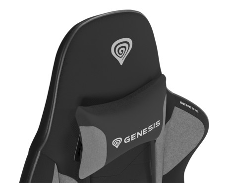 GENESIS NITRO 440 G2 gaming / pisarniški stol, ergonomski, nastavljiva višina / naklon, zibanje, 2x blazina, kolesa CareGLide™, črno siv