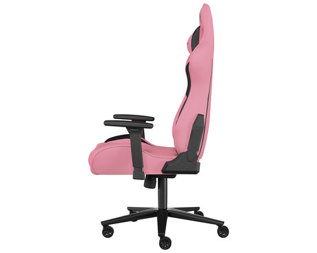 GENESIS NITRO 720 gaming stol, ergonomski, nastavljiva višina / naklon, 3D nasloni za roke, kolesa CareGlide™, roza črn