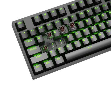 GENESIS THOR 404 TKL gaming tipkovnica, mehanska, RGB LED osvetlitev, tehnologija Hot-Swap, funkcija N-Key Rollover, programska oprema, vgrajen pomnilnik, F1-F12, črna