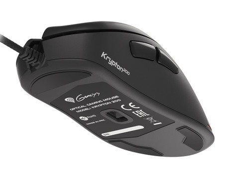 GENESIS KRYPTON 200 gaming miška, 6400DPI, RGB LED osvetlitev, 6 gumbov, spomin, programska oprema, Plug & Play, črna