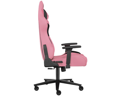 GENESIS NITRO 720 gaming stol, ergonomski, nastavljiva višina / naklon, 3D nasloni za roke, kolesa CareGlide™, roza črn